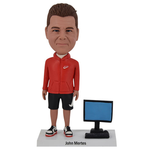 Personalized bobblehead in Nike uniform