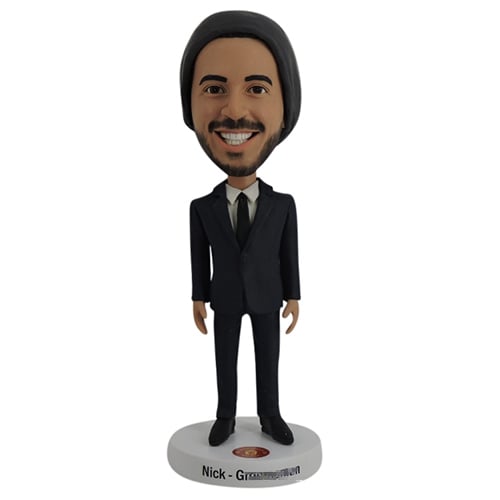 Custom bobbleheads with beanie