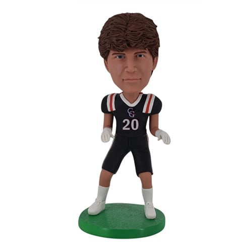 Custom bobblehead Rugby player