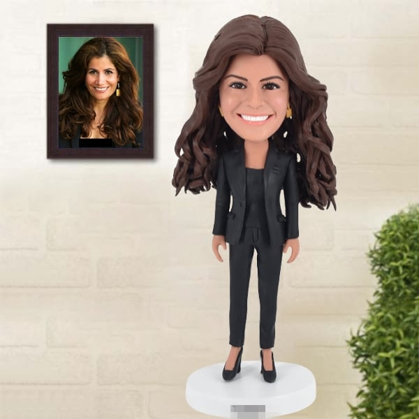 Custom Female Business Bobble Head from Photo