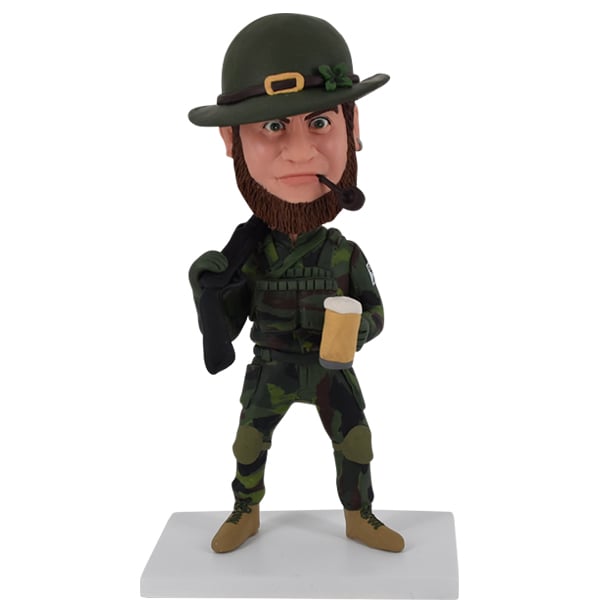 Leprechaun Bobble Head with Your face on