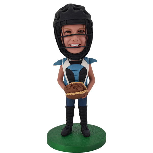 Custom Bobble Head Baseball with helmet