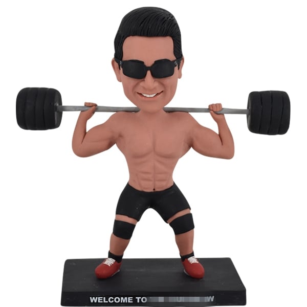 Custom Weightlifter Bobble Head fast delivery