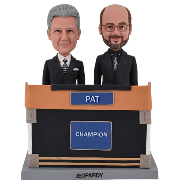 Bobble Head Two Men standing Behind podium