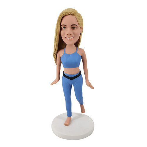 Custom bobblehead with sports bra