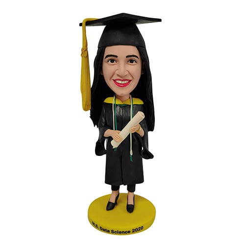 Custom personalized graduation bobble head dolls