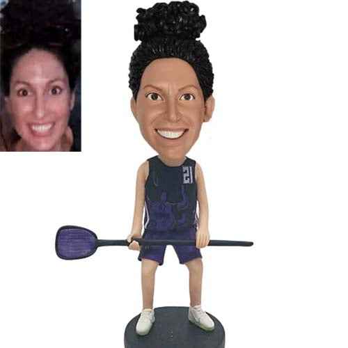 Custom female bobblehead Lacrosse