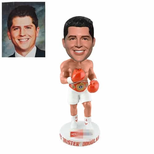 Custom MMA bobbleheads with champion belt