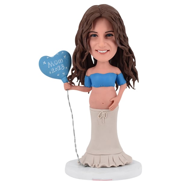 Bobble Head Custom for Pregnant Mom Mother's Day Gift