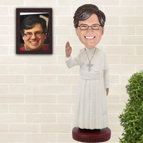 Custom POPE Bobblehead from photo Priest