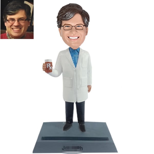 Custom Pharmacist Medical Bobblehead Pharmacy Card Holder