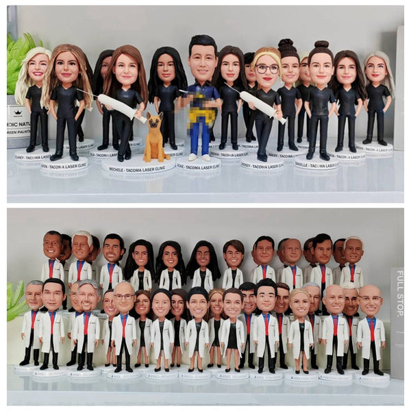 Custom Doctor Nurse Bobbleheads Bulk for Hospital