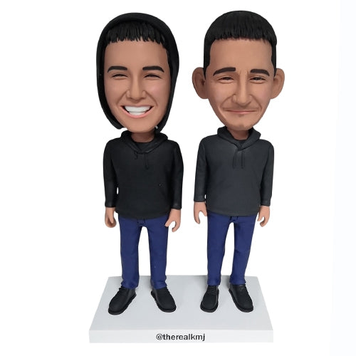 Custom bobbleheads two person friends