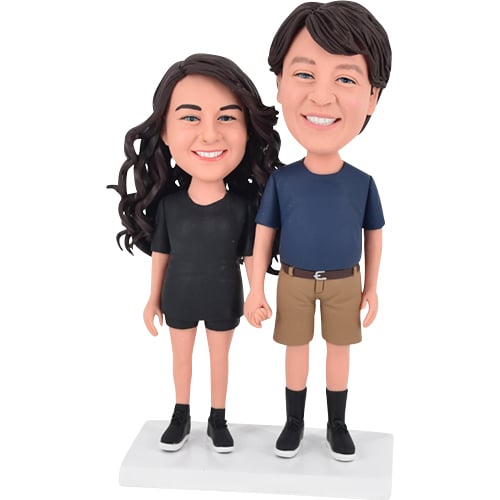 Couple Bobbleheads Double