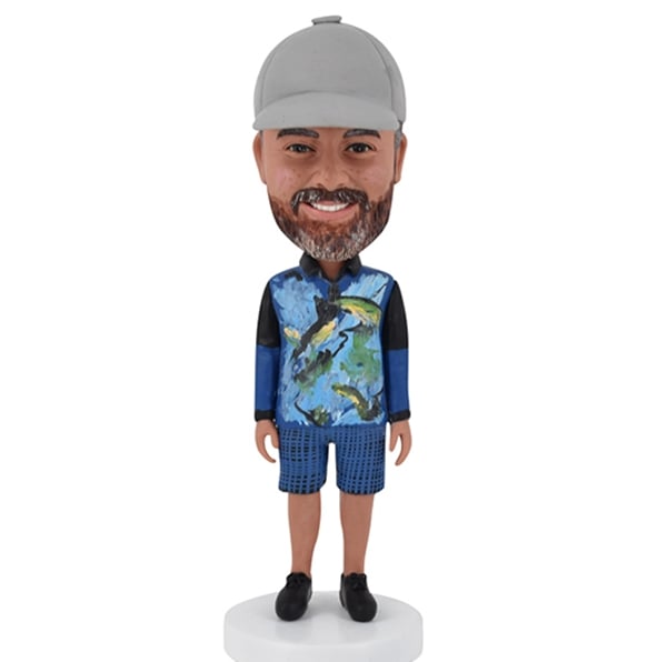 Bobblehead Personalized with Freckles on face