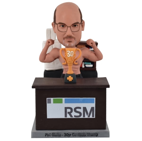 Funny Bobblehead with trophy