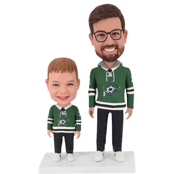 Custom Bobble Head Father’s Day Dallas Stars hockey NHL