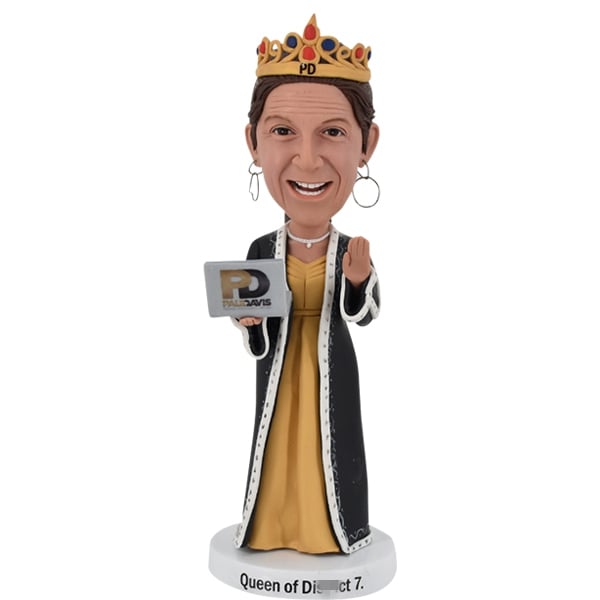 Queen Custom Bobble Head with computer princess Tiara