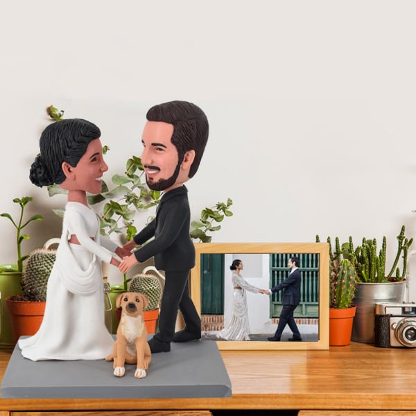 Wedding Bobbleheads Cake Toppers