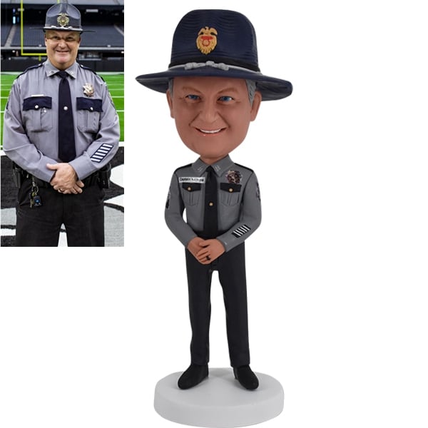 Policeman Bobble Head custom from photo