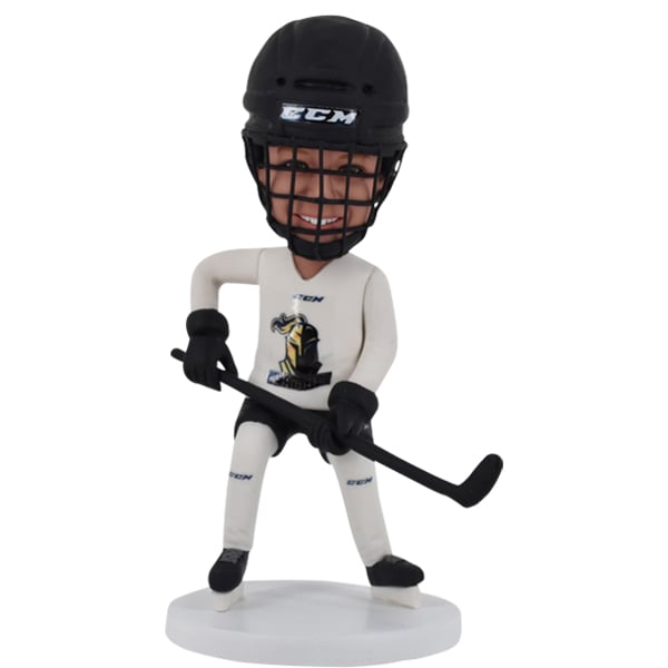 Hockey Bobblehead with Helmet