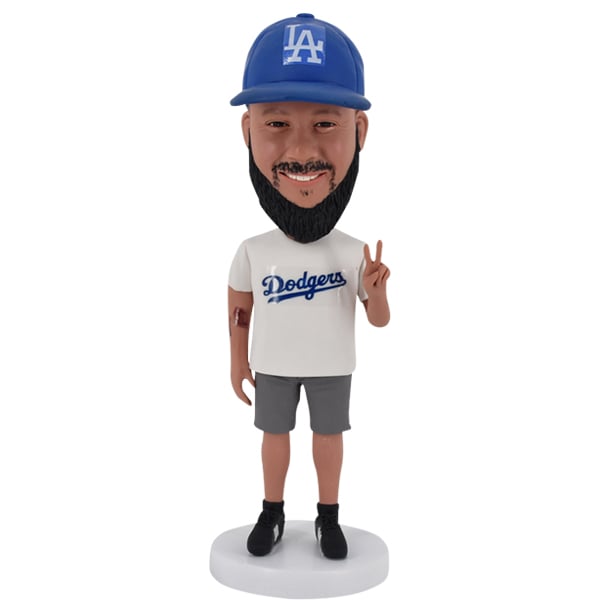 Dodgers Fan Bobblehead for Husband or His Birthday