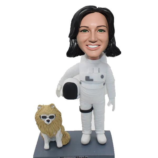 Astronaut bobblehead custom with dog