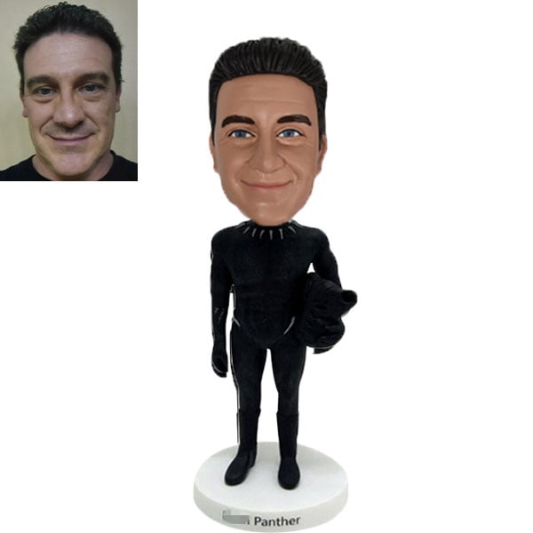 Custom Bobble Head black panther