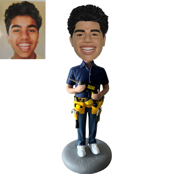 Blue Collar Custom Bobble Head