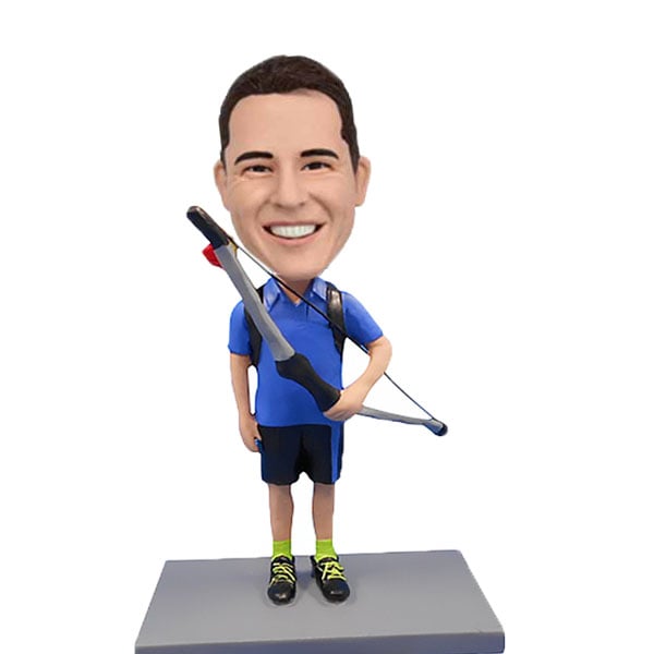 Bobbleheads bow hunter custom archery hunting