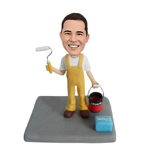 Custom decorator bobblehead house painter