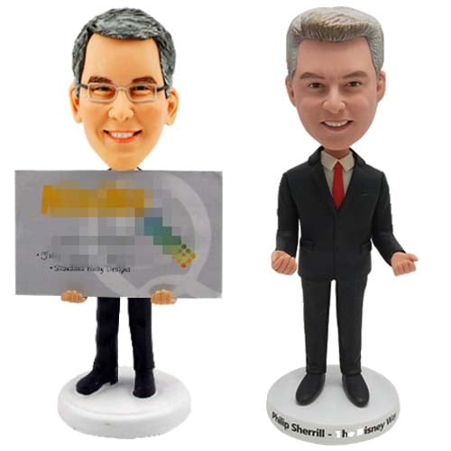 Custom bobblehead card holder from your photo