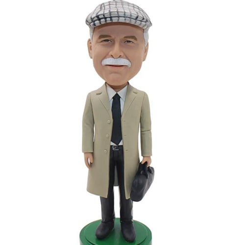 Custom detective bobblehead doll