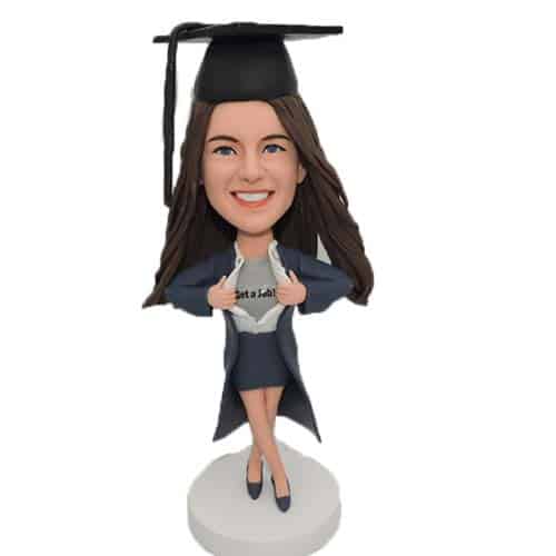 Personalized bobblehead Graduation Graduate Super Girl