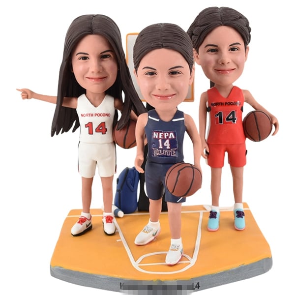 Female Bobbleheads Custom Basketball Players