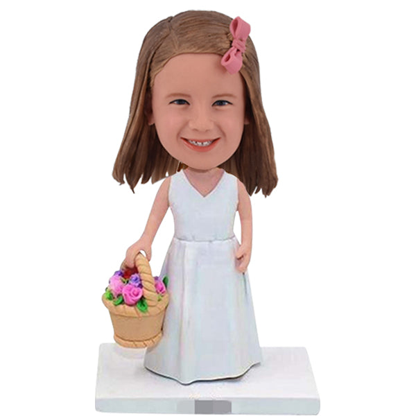 Custom flower girl bobblehead