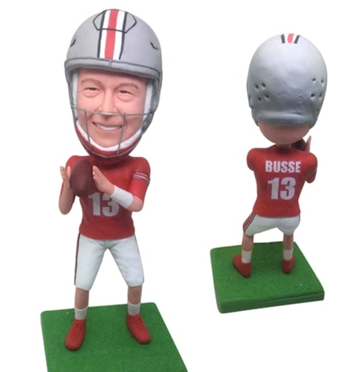 Bobblehead Rugby custom with helmet