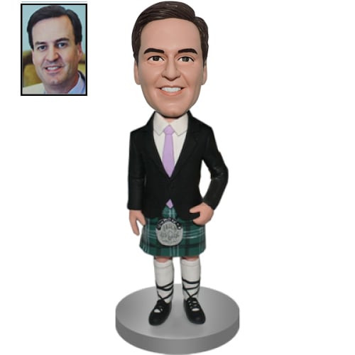 Custom UK bobbleheads Scotland in kilt