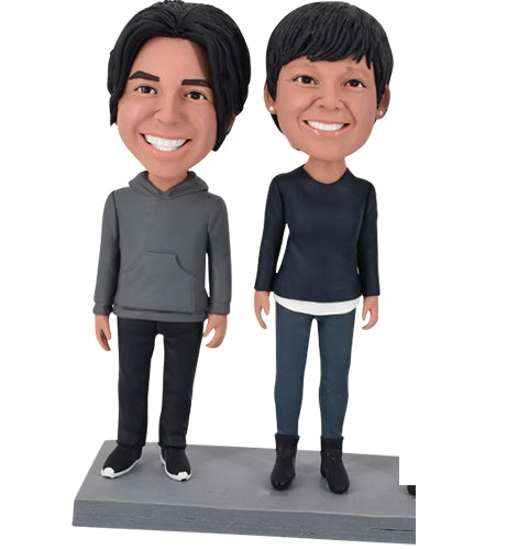 Mother and Son Bobblehead for Mother's Day