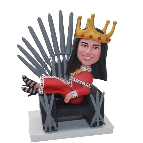 Personalized Prince Princess Bobblehead Game of thrones with Tiara