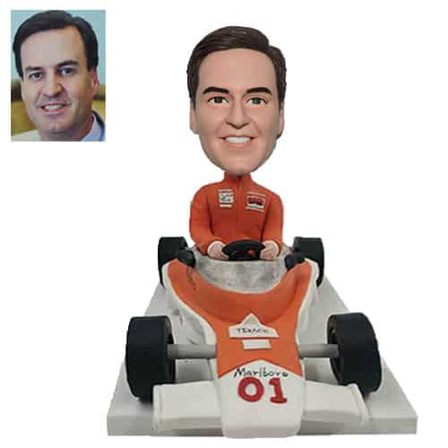 Custom Racer in Car bobblehead
