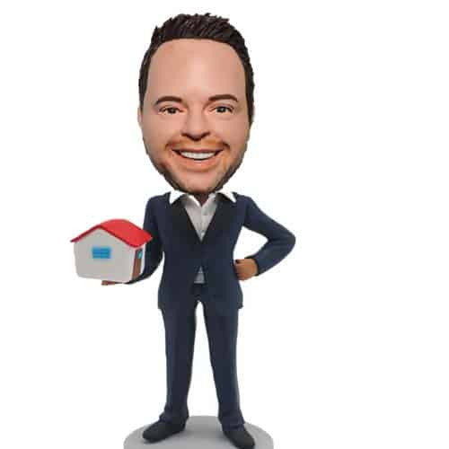 Custom bobblehead gift for realtor agent