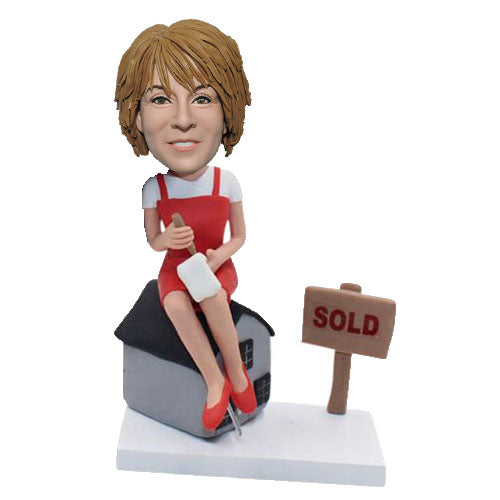 Custom bobblehead gift for Realtor or real estate agent