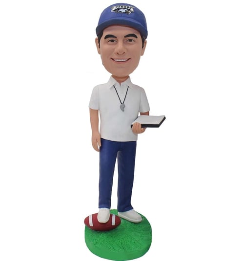 Bobblehead Personalized for Rugby Coach Ref