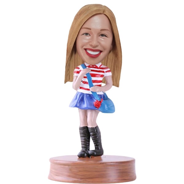 Custom School Girl Bobblehead Fast Delivery