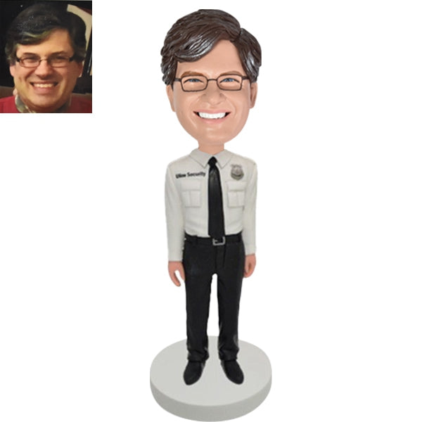 Custom Bobblehead Security Officer