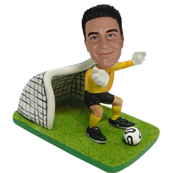 Personalized Bobblehead Football Goalie Goalkeeper