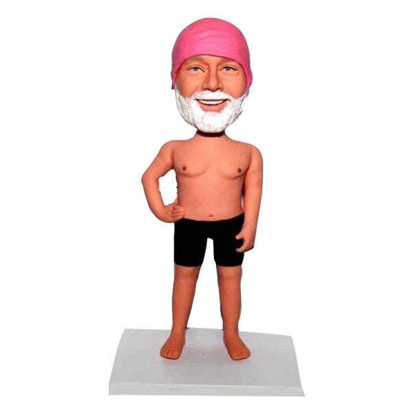 Bobblehead swimmer swim custom – Bbobbler