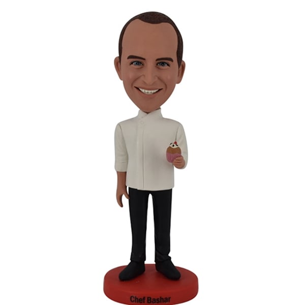 Chef Bobblehead with Cupcake Kitchen