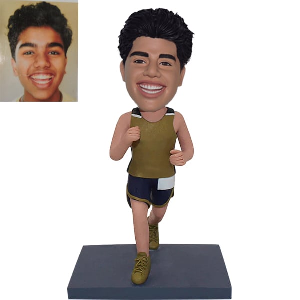 Custom Bobble Head track and field seniors marathon